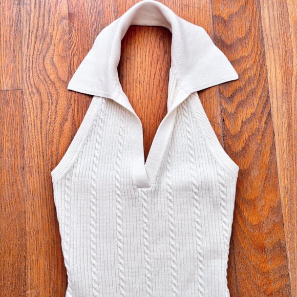 Reformation Tinsley Cable Halter Dress - Picture 5 of 8